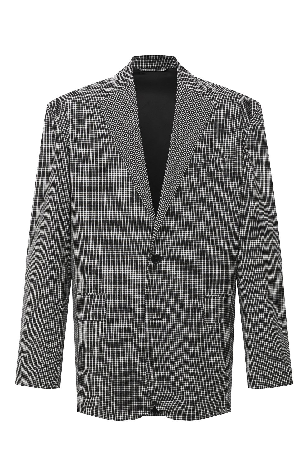 Шерстяной пиджак BALENCIAGA серого цвета по цене 219500 руб., арт. 629328/TIT04, фото 1 Шерстяной пиджак BALENCIAGA, арт. 629328/TIT04, фото 1