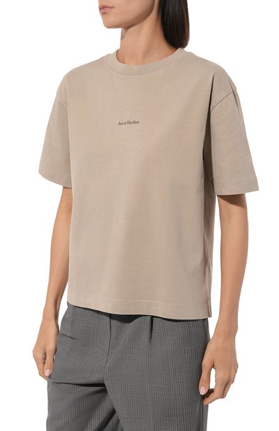 Хлопковая футболка ACNE STUDIOS, арт. FN-WN-TSHI000196CL0, фото 3