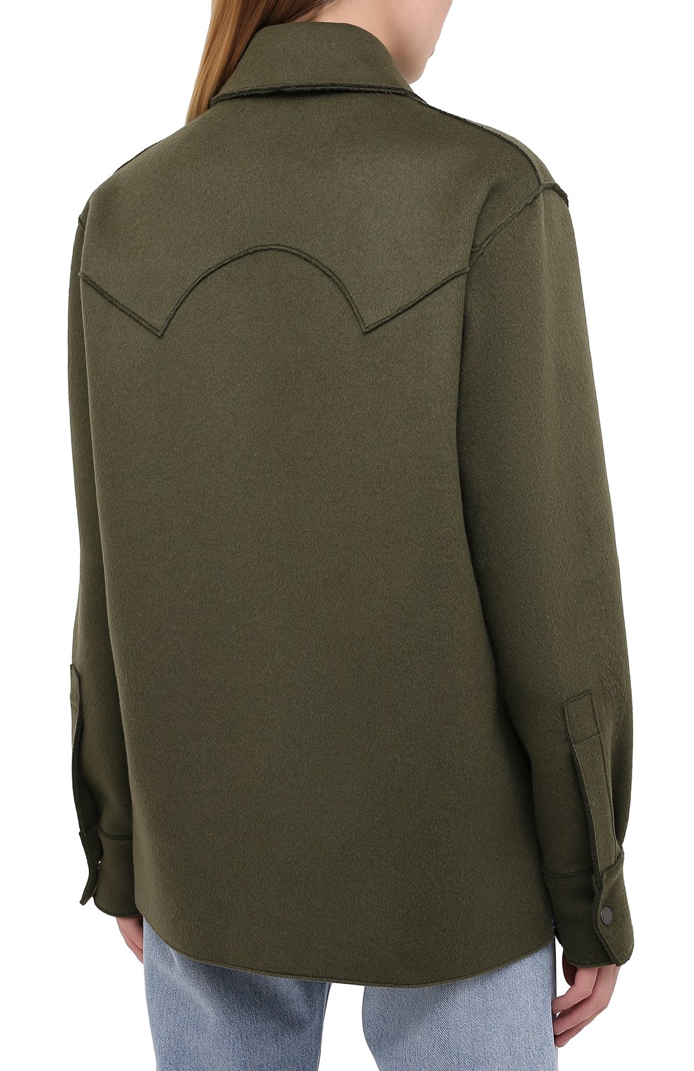 Шерстяная куртка-рубашка OFF-WHITE, арт. 0WEA225E20FAB0015601, фото 4