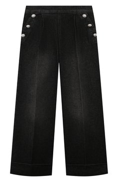 Детские джинсы BALMAIN темно-серого цвета, арт. BV6C40 | Фото 1 (Материал внешний: Хлопок; Материал сплава: Проставлено; Нос: Не проставлено; Детали: Потертости; Ростовка одежда: 6 лет | 116 см, 10 - 11 лет | 140 - 146см, 12 лет | 152 см, 13 - 15 лет | 158 см, 16 лет | 164 см, 8 лет | 128 см)