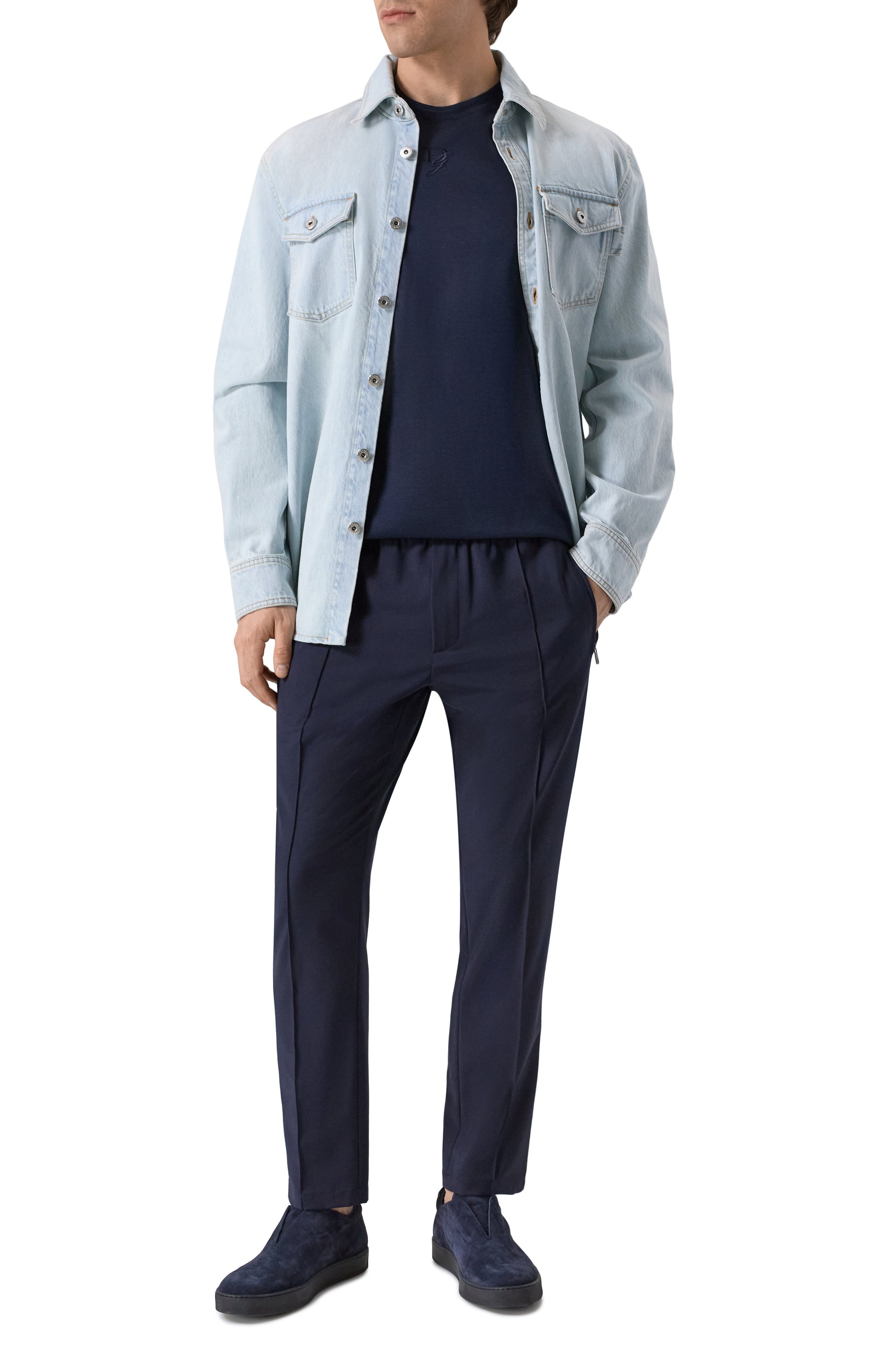 Шелковая футболка DOLCE & GABBANA, арт. G8RN8Z/FU75F, фото 2