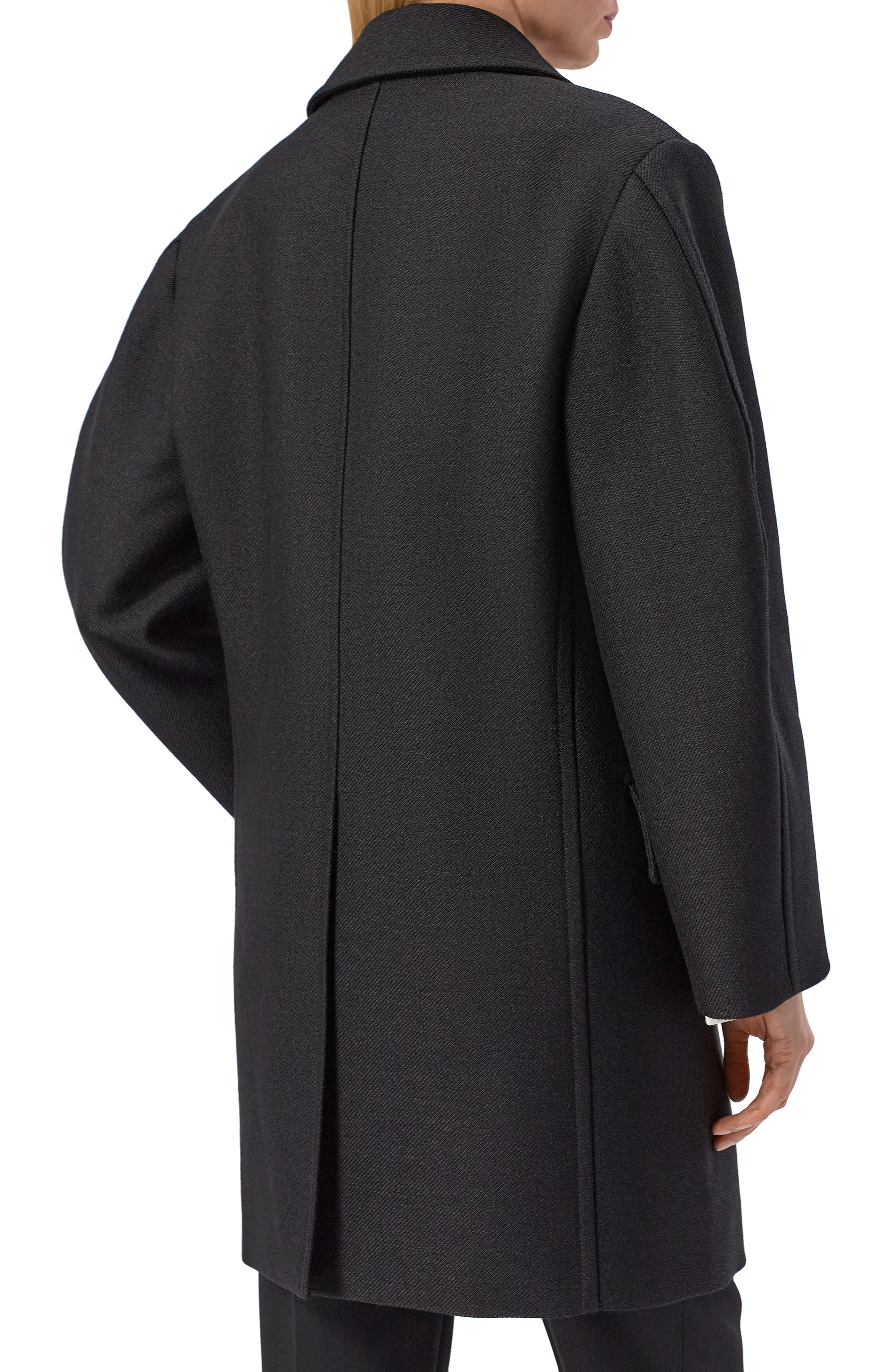 Пальто BOTTEGA VENETA черного цвета по цене 693500 руб., арт. 873076/V6DM0, фото 4 Пальто BOTTEGA VENETA, арт. 873076/V6DM0, фото 4