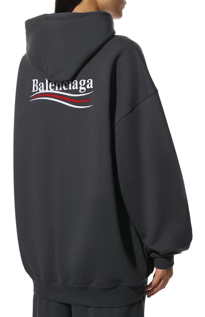 Хлопковое худи BALENCIAGA, арт. 578135/TKVI9, фото 4