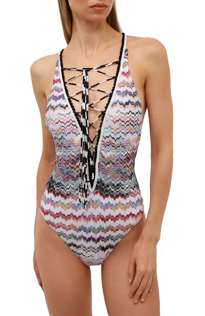 Слитный купальник MISSONI разноцветного цвета по цене 69100 руб., арт. MMP00300/BR00FT, фото 2 Слитный купальник MISSONI, арт. MMP00300/BR00FT, фото 2