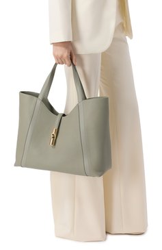 Женская сумка-тоут furla goccia xl FURLA хаки цвета, арт. WB01498/BX3353 | Фото 2 (Драгоценные камни: Проставлено; Материал: Натуральная кожа; Размер: large; Материал сплава: Проставлено)
