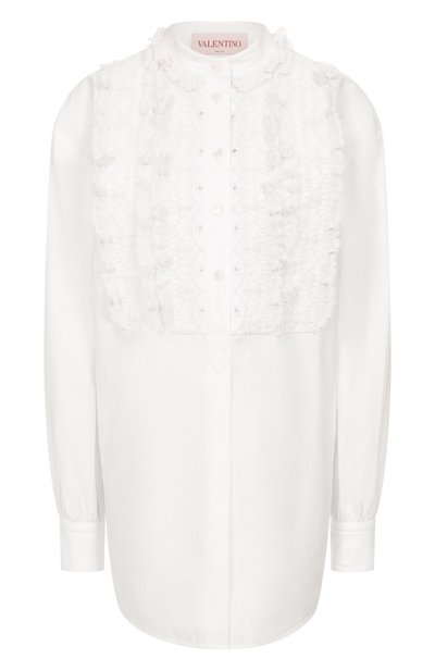 Женская блузка из хлопка и льна VALENTINO, арт. 6B3AEAB390D