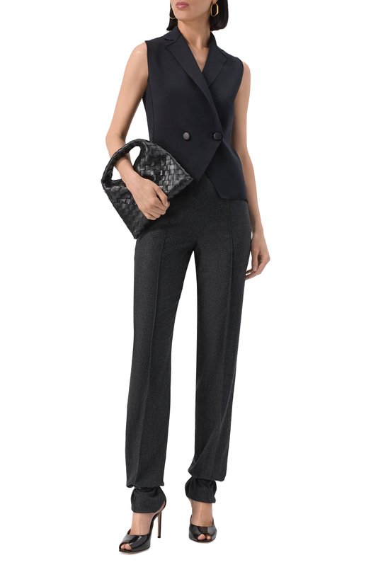 Брюки из шерсти и кашемира Giorgio Armani GW001875/TE10537 Серый  GW001875/TE10537 Фото 2