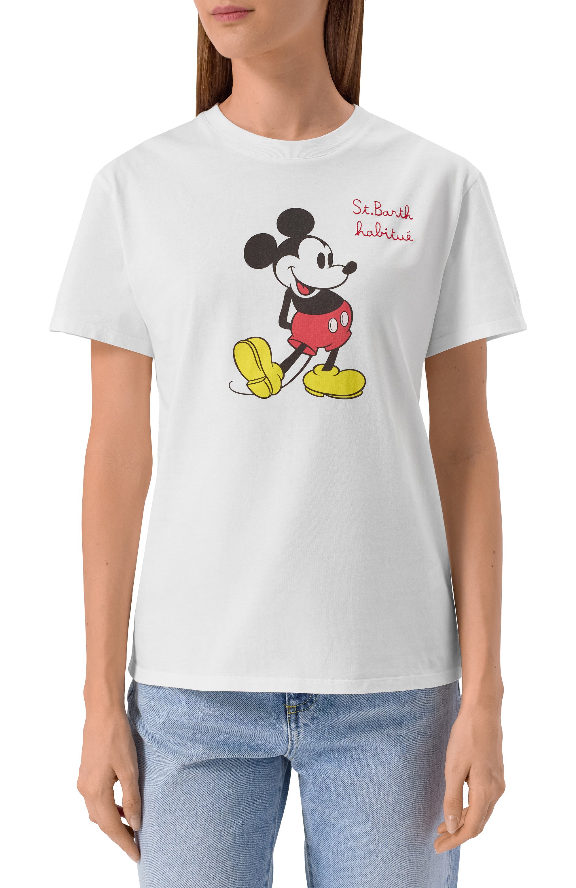 Хлопковая футболка mc2 saint barth x disney MC2 SAINT BARTH, арт. STBW EMILIE/05102H, фото 3