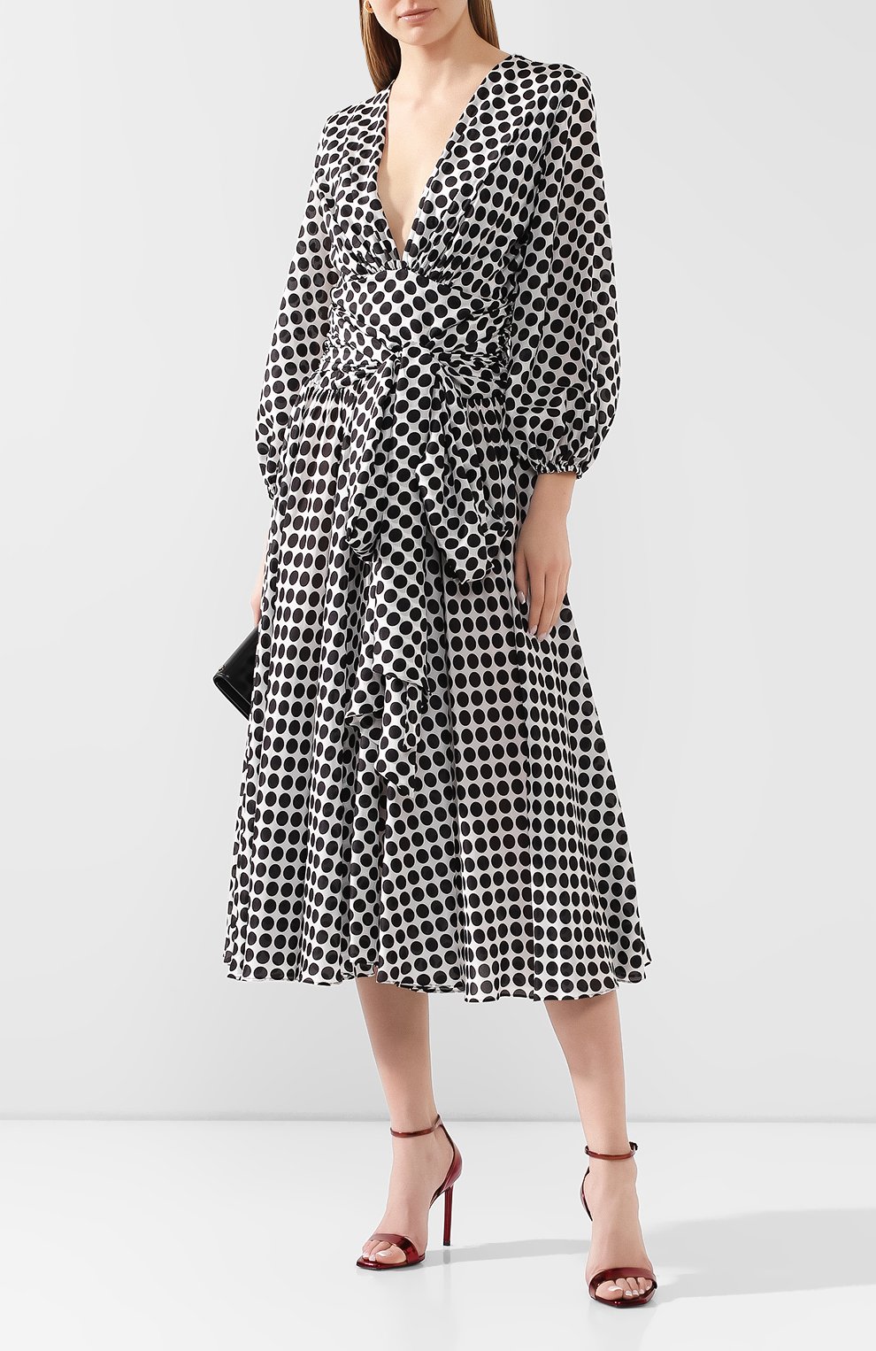 Шелковое платье ALEXANDRE VAUTHIER, арт. 201DR1255 0201-1222, фото 2