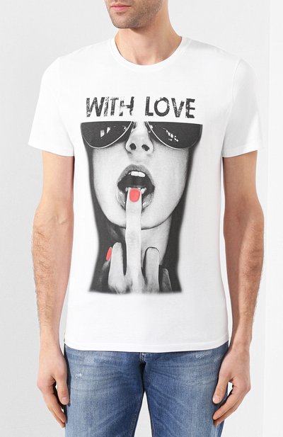 Хлопковая футболка BISIBIGLIO, арт. MEDI0 WITH L0VE/HEAVY, фото 3