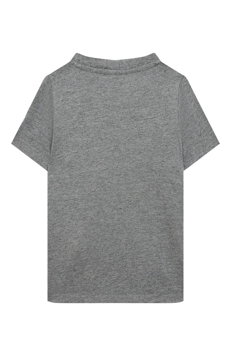 Детская хлопковая футболка SCOTCH AND SODA серого цвета, арт. 171186-22-FWBM-D51 | Фото 2 (Материал внешний: Хлопок; Рукава: Короткие; Мальчики Кросс-КТ: Футболка-одежда)