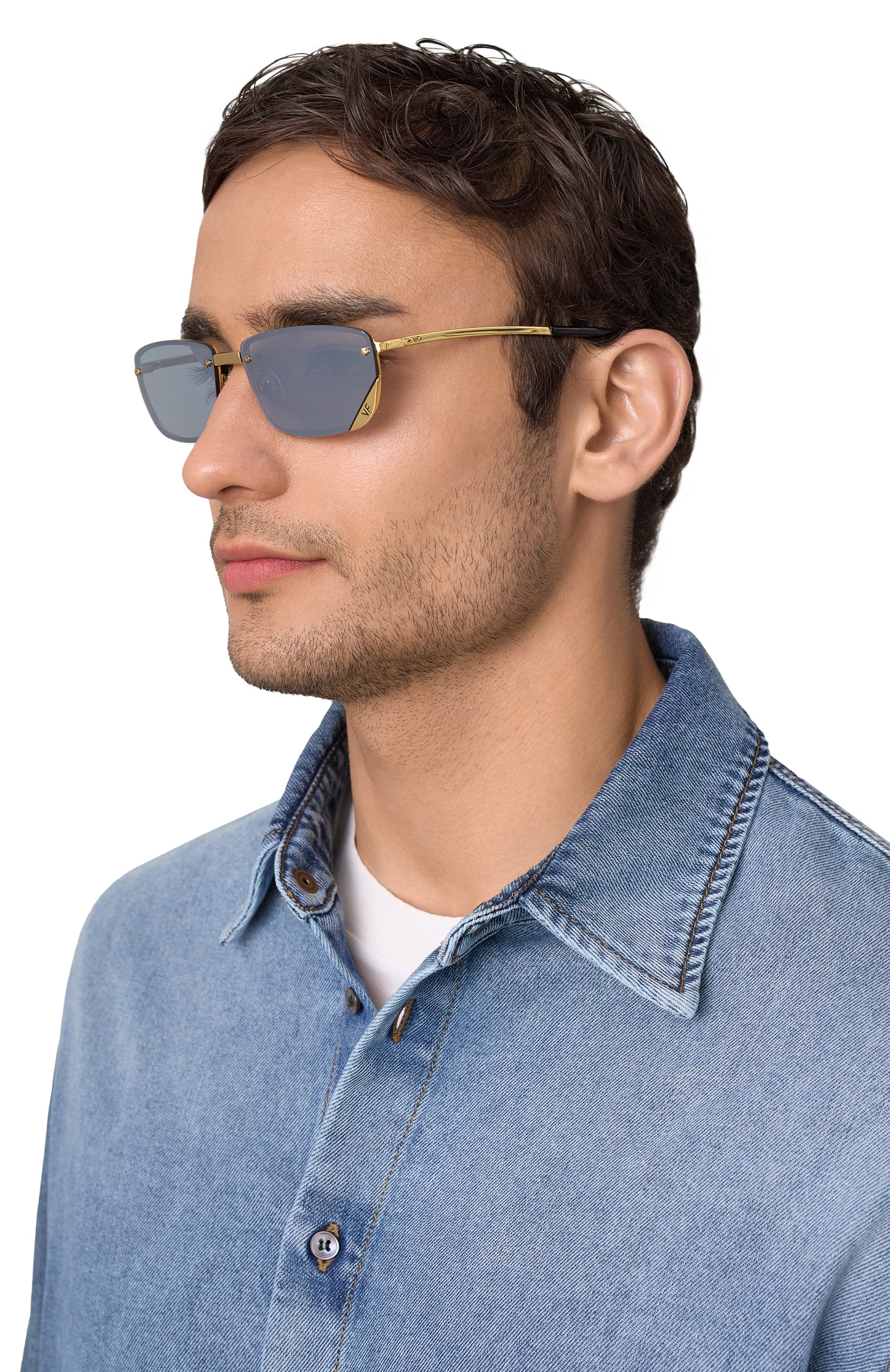 Солнцезащитные очки VINTAGE FRAMES, арт. VF CELEBRITY 24KT G0LD/CHR0ME MIRR0R, фото 2