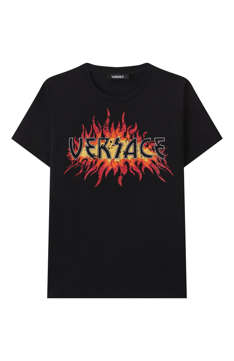 Хлопковая футболка VERSACE, арт. 1018293/1A13075, фото 1