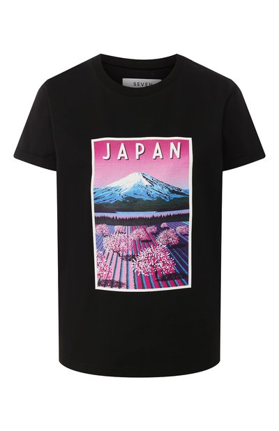 Женская хлопковая футболка SEVEN LAB, арт. T19-JAPAN BLACK