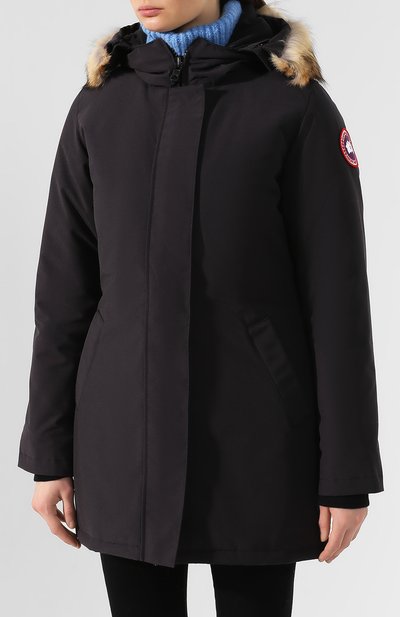 Пуховик victoria CANADA GOOSE темно-синего цвета по цене 118000 руб., арт. 3037L, фото 3 Пуховик victoria CANADA GOOSE, арт. 3037L, фото 3