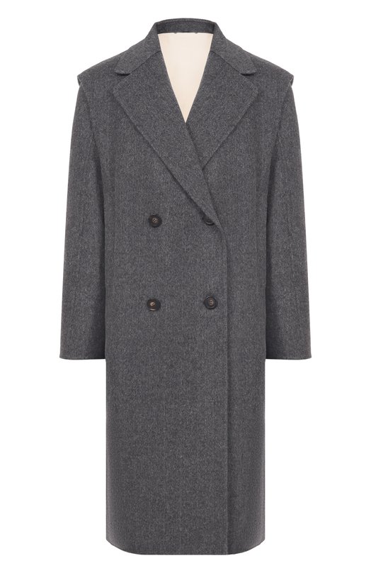 Шерстяное пальто Weekend Max Mara SABADEL Серый SABADEL