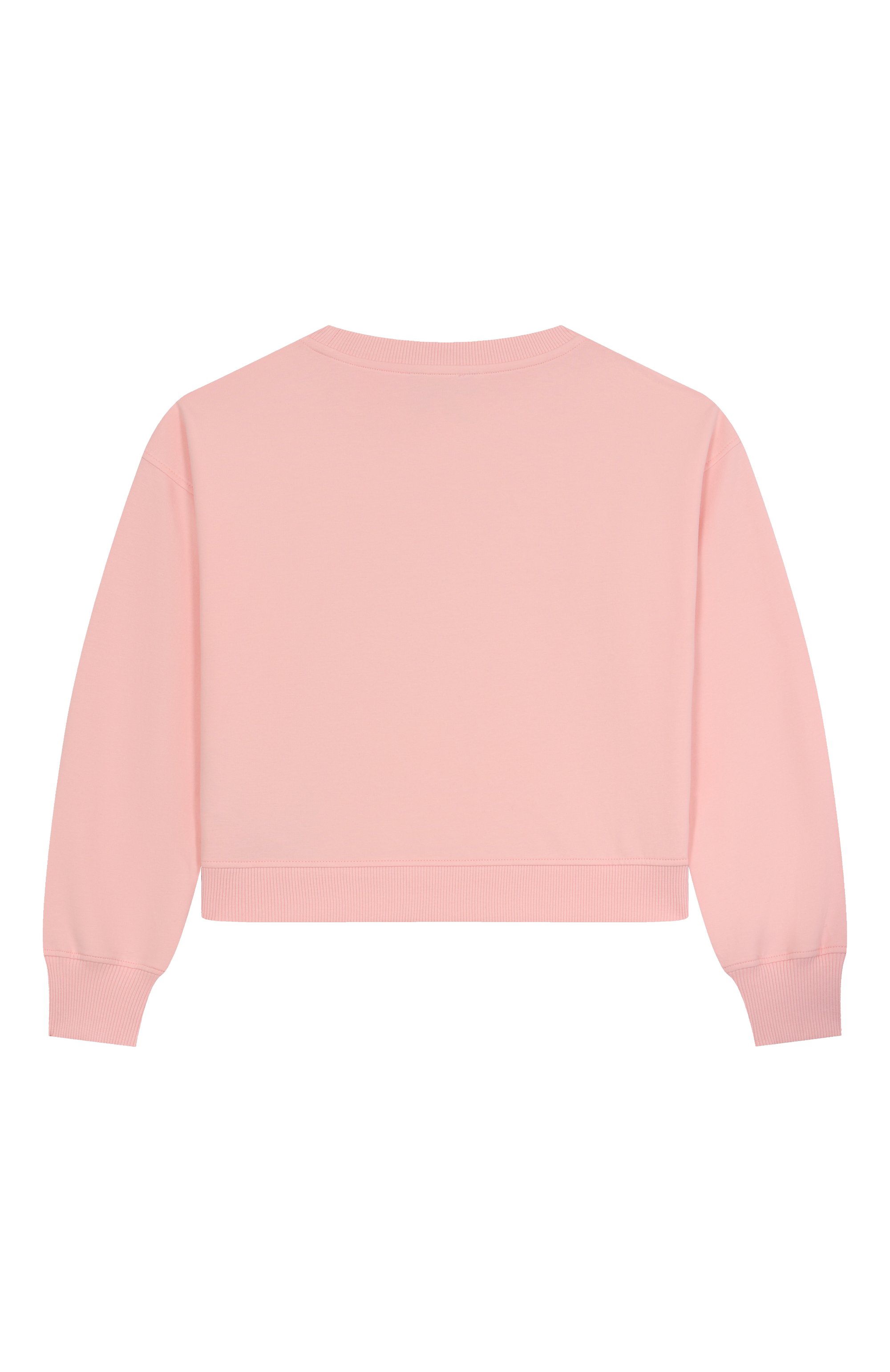 Хлопковый свитшот MOSCHINO светло-розового цвета по цене 16450 руб., арт. HDF06G/LDA16/10-14, фото 2 Хлопковый свитшот MOSCHINO, арт. HDF06G/LDA16/10-14, фото 2