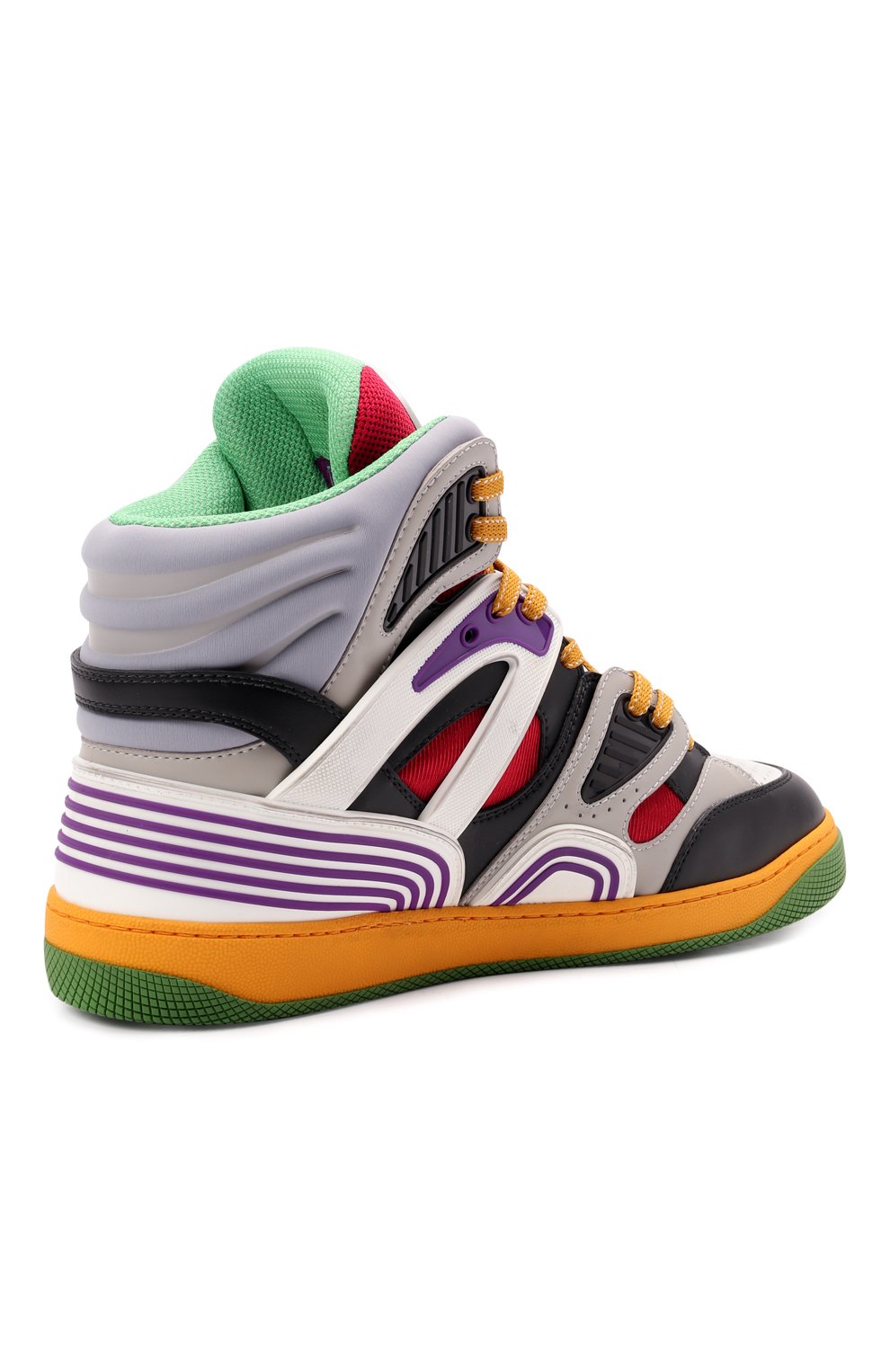 Кеды basket GUCCI разноцветного цвета по цене 122400 руб., арт. 661303/2SH90, фото 4 Кеды basket GUCCI, арт. 661303/2SH90, фото 4