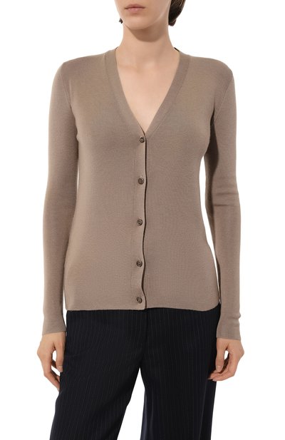 Кардиган из кашемира и шелка PRADA, арт. 25437-40J-F0040, фото 3