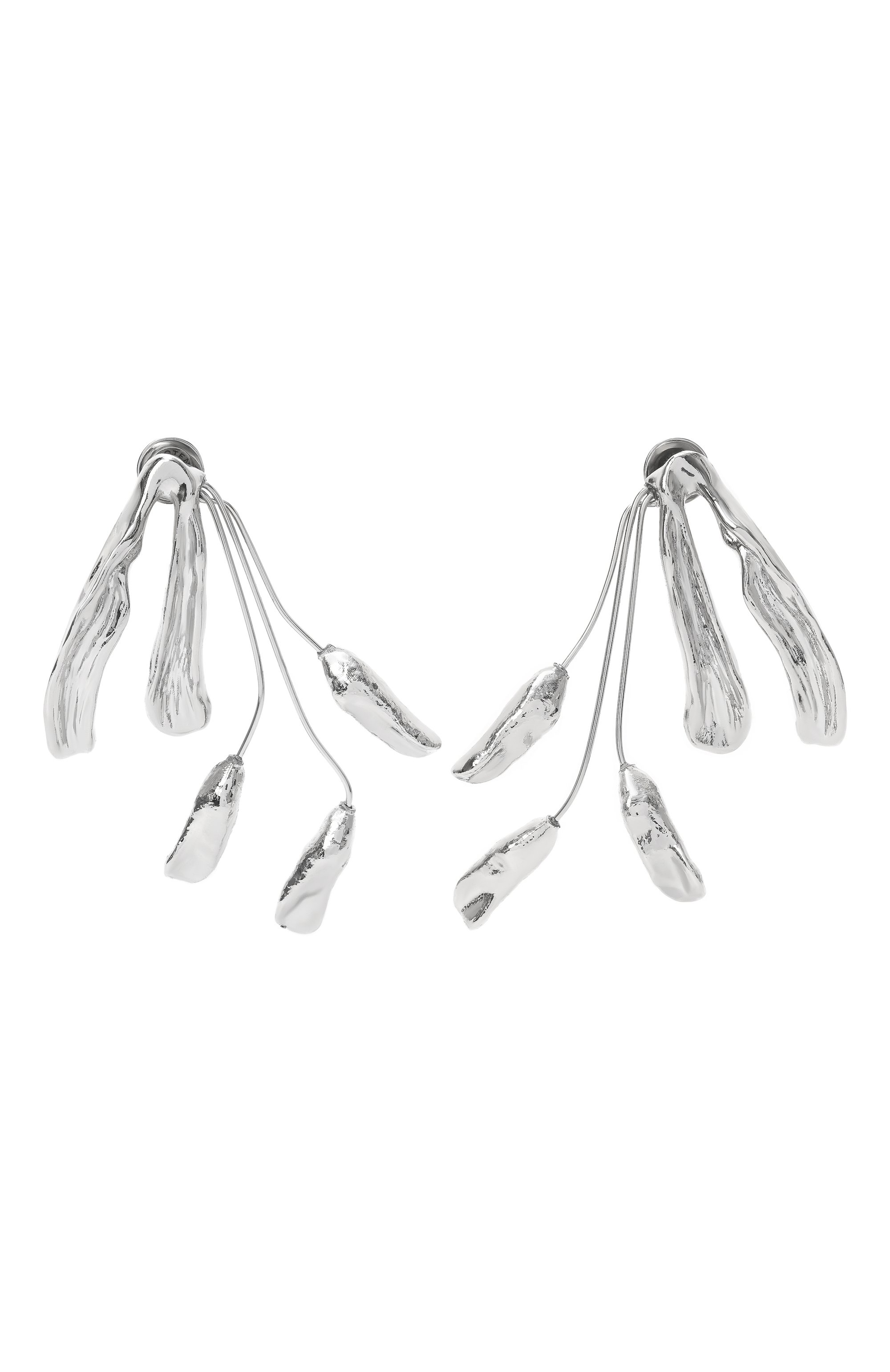 Серьги DRIES VAN NOTEN серебряного цвета по цене 61500 руб., арт. 251-018211-046, фото 1 Серьги DRIES VAN NOTEN, арт. 251-018211-046, фото 1