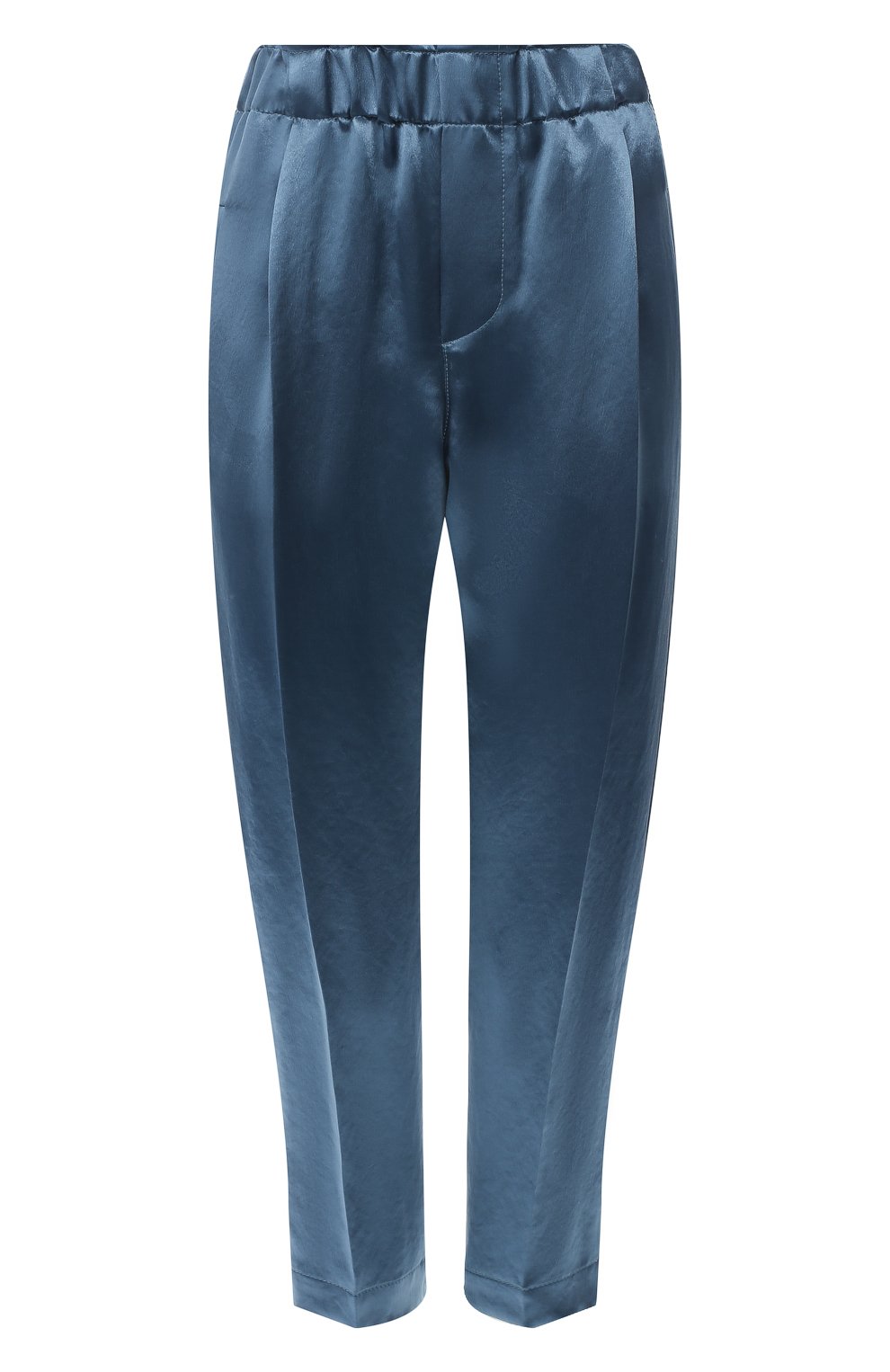 Укороченные брюки BRUNELLO CUCINELLI голубого цвета по цене 112000 руб., арт. MF574P6875, фото 1 Укороченные брюки BRUNELLO CUCINELLI, арт. MF574P6875, фото 1
