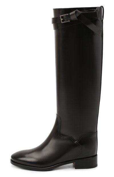 Кожаные сапоги SANTONI черного цвета по цене 164000 руб., арт. WSNH58990BJ2NLESN20, фото 3 Кожаные сапоги SANTONI, арт. WSNH58990BJ2NLESN20, фото 3