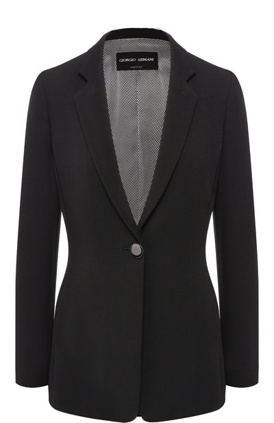 Женский приталенный однотонный жакет на одной пуговице GIORGIO ARMANI, арт. 8WHGG01R/T00A6