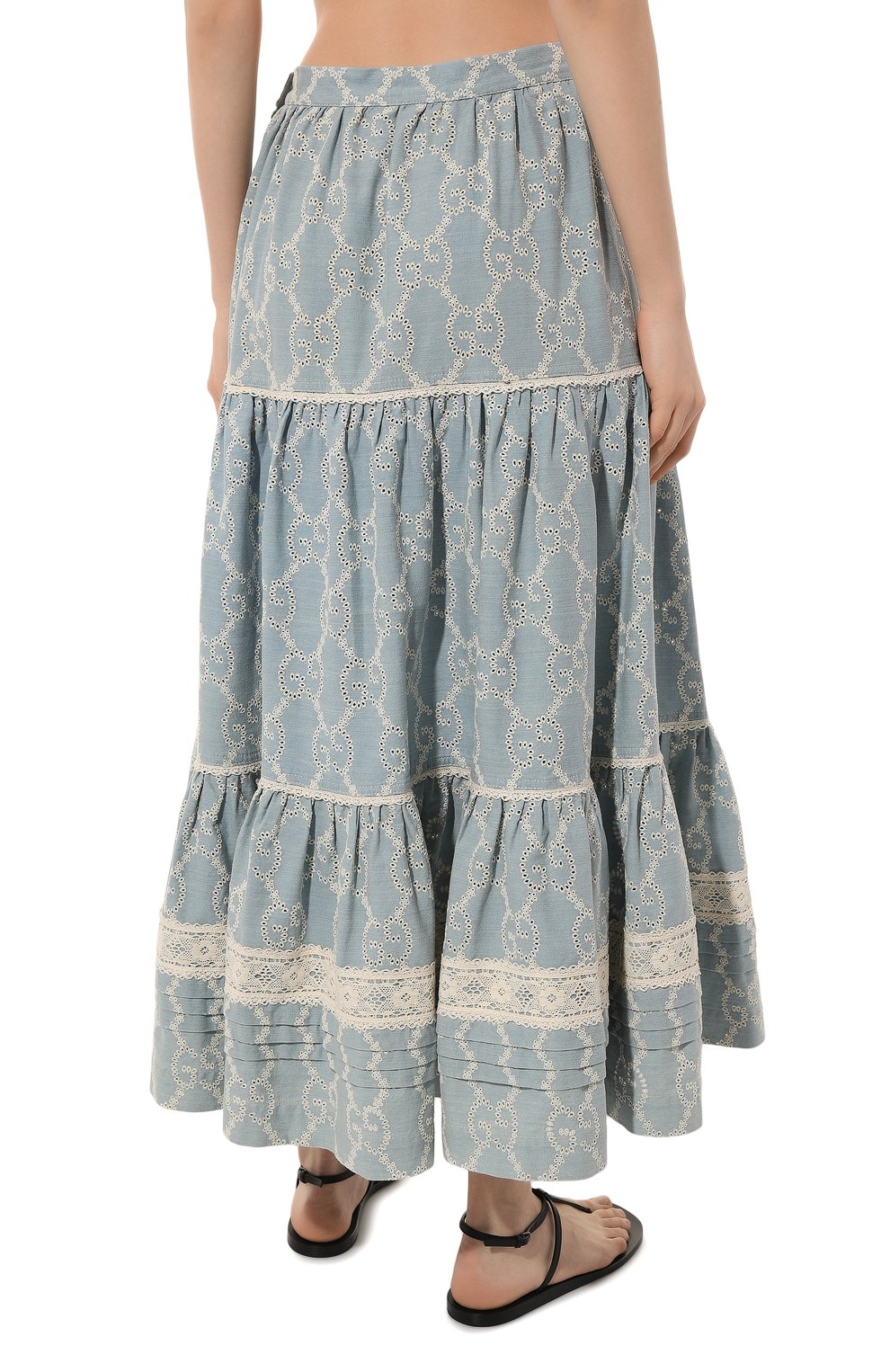 Хлопковая юбка GUCCI, арт. 573411 XDASS, фото 4