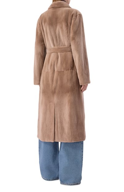 Шуба из норки GIULIA GURMAN бежевого цвета по цене 1500000 руб., арт. 2505NP, фото 4 Шуба из норки GIULIA GURMAN, арт. 2505NP, фото 4