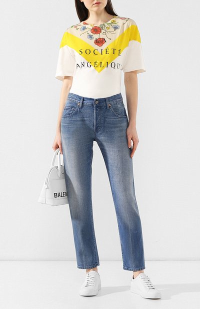 Хлопковая футболка GUCCI, арт. 539081/XJARH, фото 2