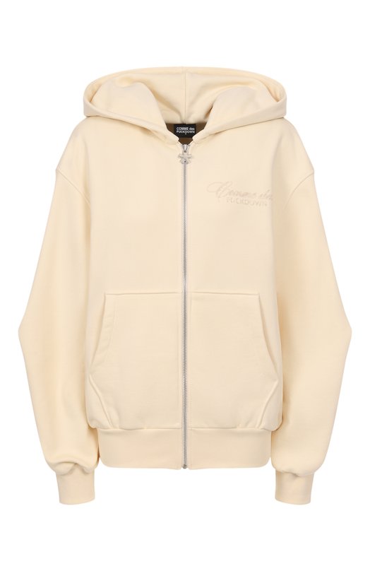 Хлопковая толстовка Comme des Fuckdown CFABW01393 Кремовый CFABW01393