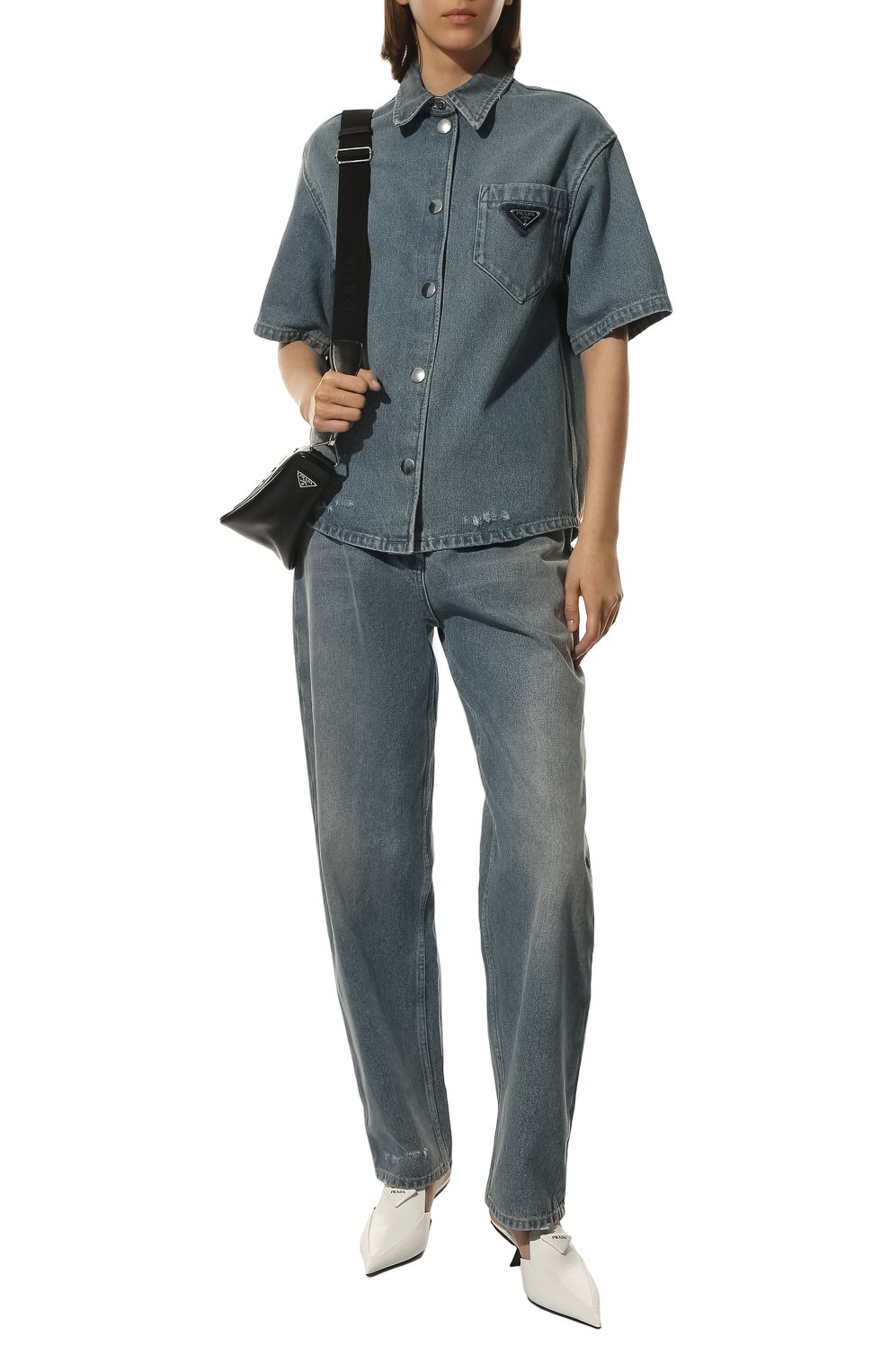 Джинсовая рубашка PRADA, арт. GFC037-1ZAB-F0008-212, фото 2