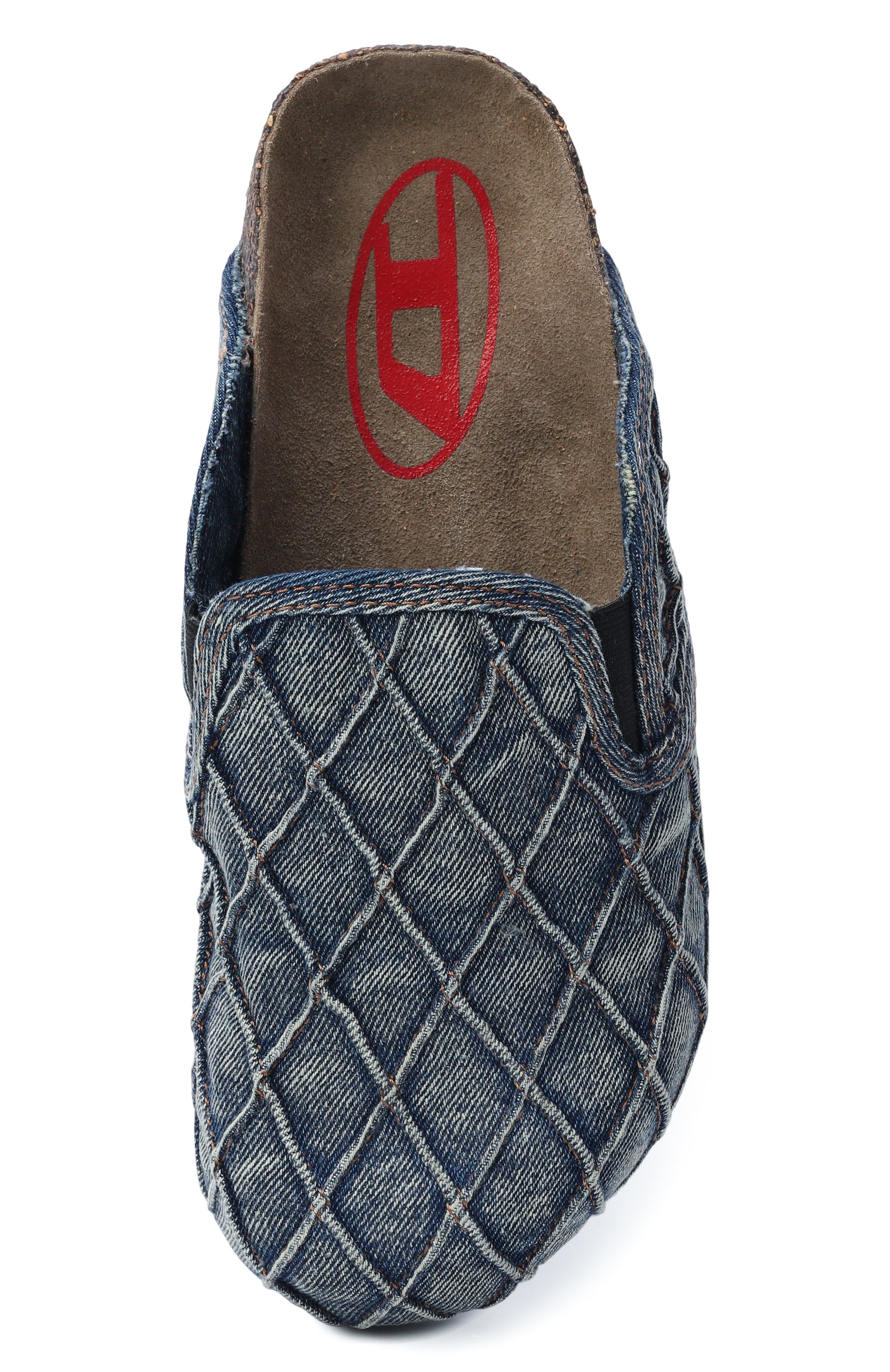 Текстильные сабо DIESEL голубого цвета по цене 23700 руб., арт. Y03840/P7504, фото 6 Текстильные сабо DIESEL, арт. Y03840/P7504, фото 6