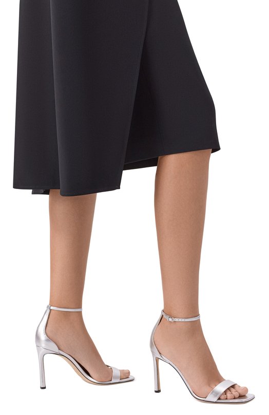 Кожаные босоножки MVST by Sergio Rossi MVST B15900/MNAZ03 Серебряный  B15900/MNAZ03 Фото 2