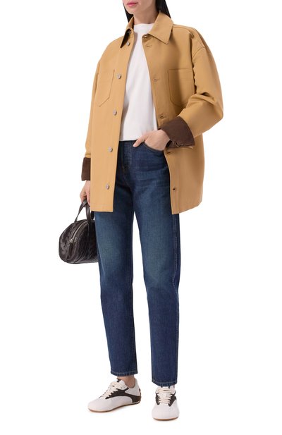 Комбинированные кроссовки orbit flash BOTTEGA VENETA кремового цвета по цене 104500 руб., арт. 867944/V3MS2, фото 3 Комбинированные кроссовки orbit flash BOTTEGA VENETA, арт. 867944/V3MS2, фото 3