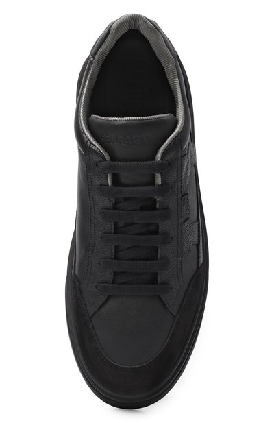 Кожаные кеды FERRAGAMO черного цвета по цене 109500 руб., арт. 023588/778, фото 5 Кожаные кеды FERRAGAMO, арт. 023588/778, фото 5