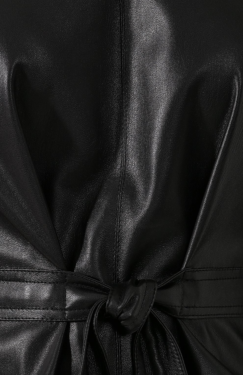 Топ с поясом NANUSHKA, арт. C0RSA_BLACK_VEGAN LEATHER VEGAN LEATHER, фото 5