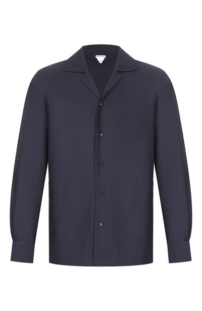 Мужская рубашка из хлопка и шелка BOTTEGA VENETA, арт. 862130/V60N0