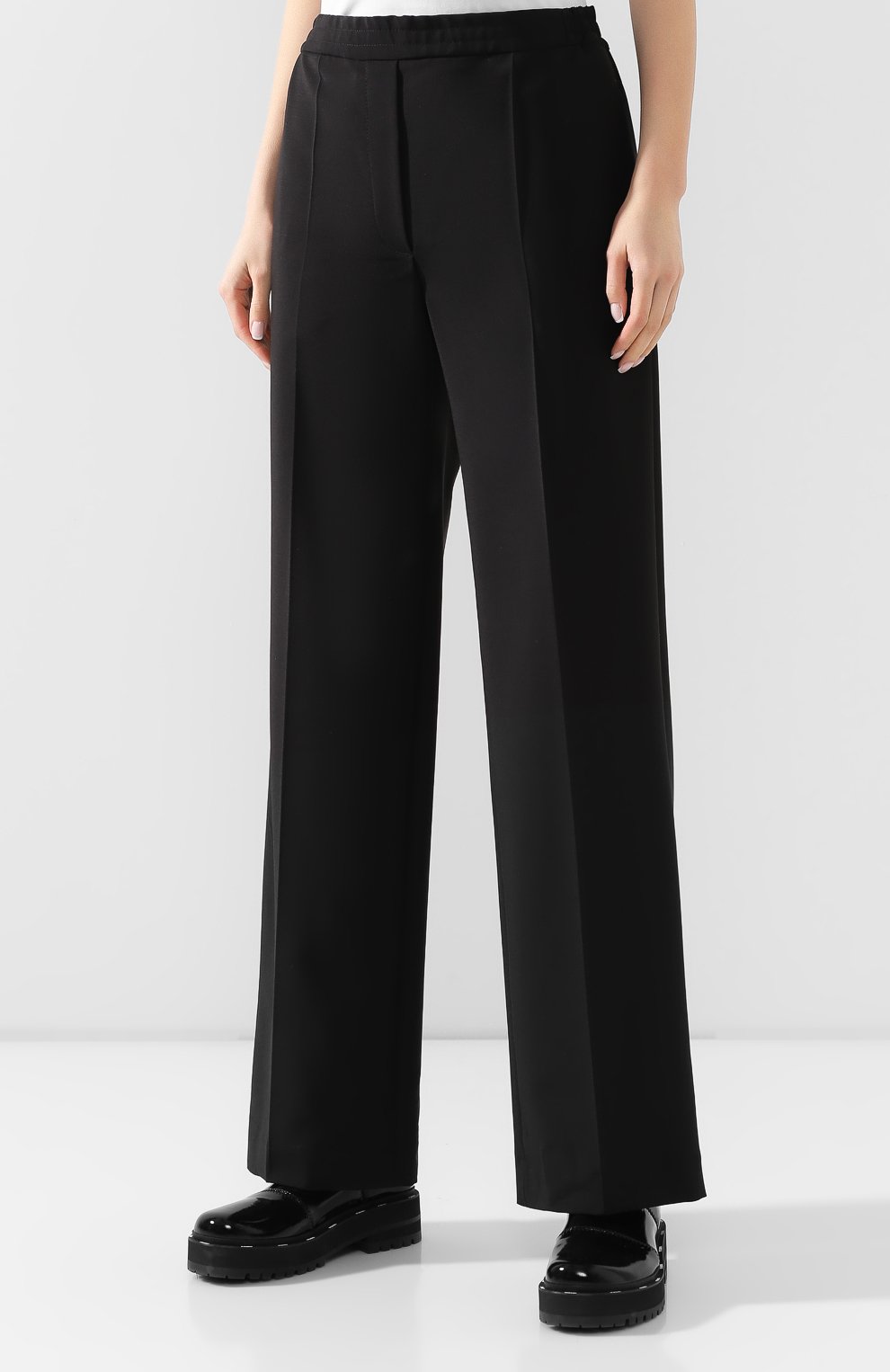 Брюки со стрелками ACNE STUDIOS черного цвета по цене 28800 руб., арт. AK0216/W, фото 3 Брюки со стрелками ACNE STUDIOS, арт. AK0216/W, фото 3