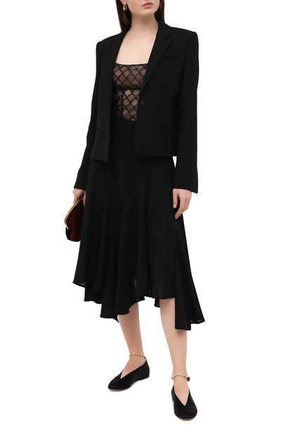 Текстильные балетки JW ANDERSON черного цвета по цене 59950 руб., арт. AN35015A/12090, фото 2 Текстильные балетки JW ANDERSON, арт. AN35015A/12090, фото 2