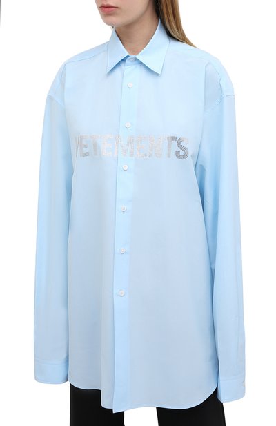 Хлопковая рубашка VETEMENTS, арт. UE51SH910B 1004/W, фото 3