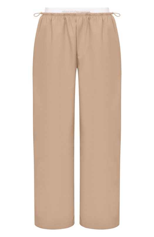 Хлопковые брюки Alexander Wang 1WC1264969 Бежевый 1WC1264969
