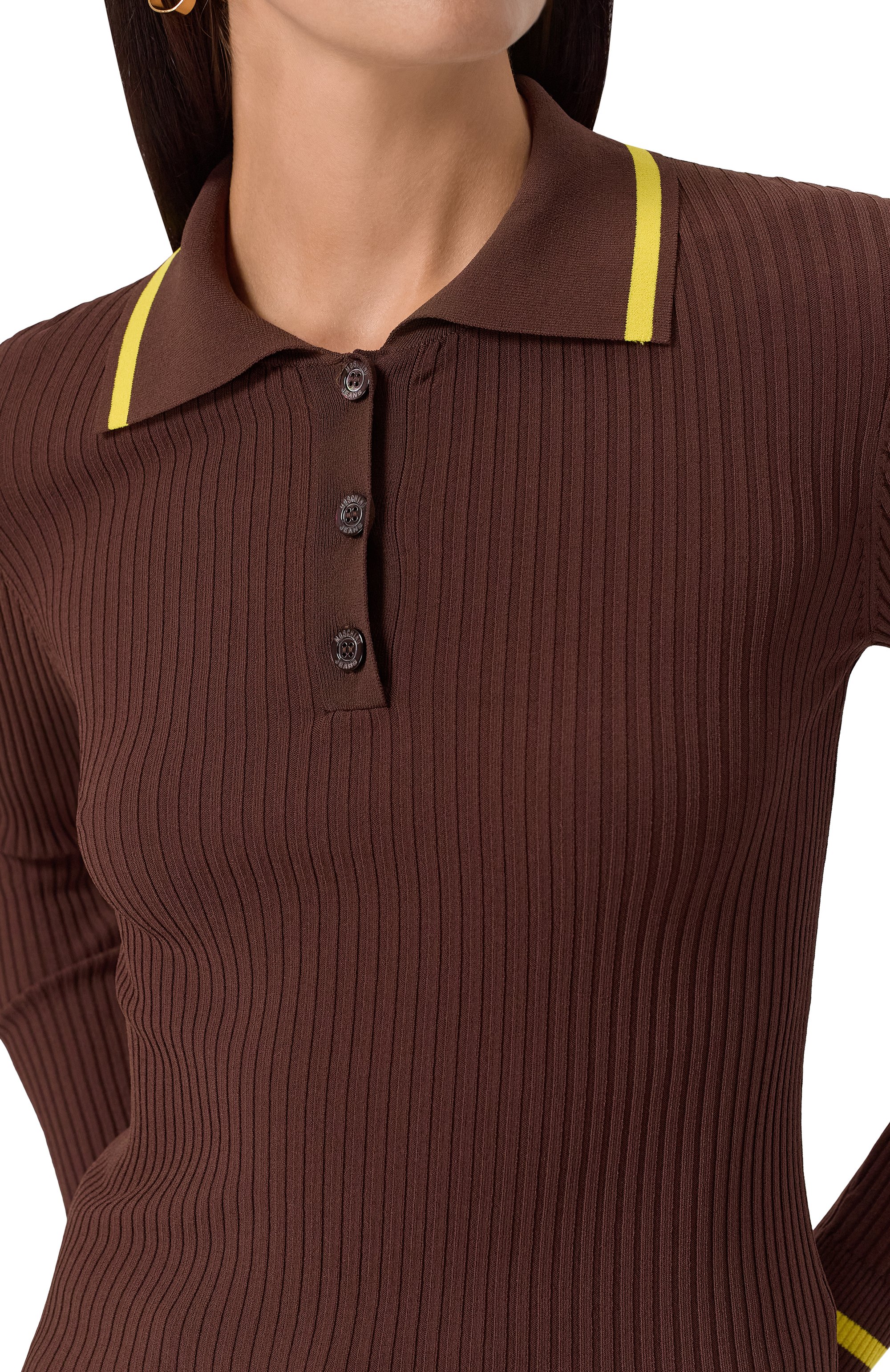 Поло из вискозы M05CH1NO JEANS, арт. J0911/8201, фото 5