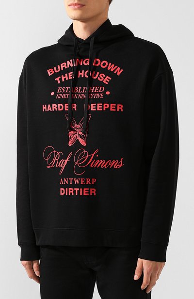 Хлопковое худи RAF SIMONS, арт. 192-164D-19004, фото 3
