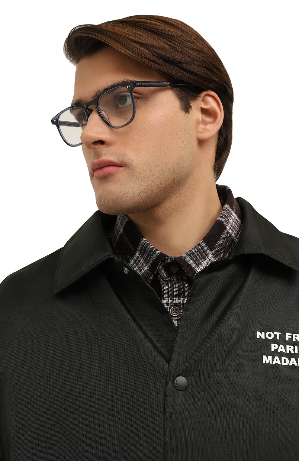 Оправа GARRETT LEIGHT голубого цвета по цене 39500 руб., арт. BR00KS BI0 C0B, фото 2 Оправа GARRETT LEIGHT, арт. BR00KS BI0 C0B, фото 2