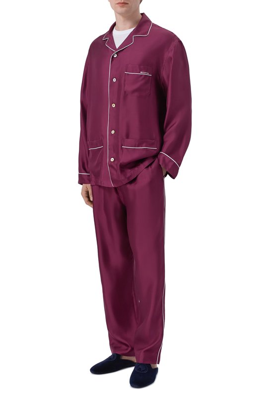 Шелковая рубашка Kiton UNWM011K0761H Фиолетовый  UNWM011K0761H Фото 2