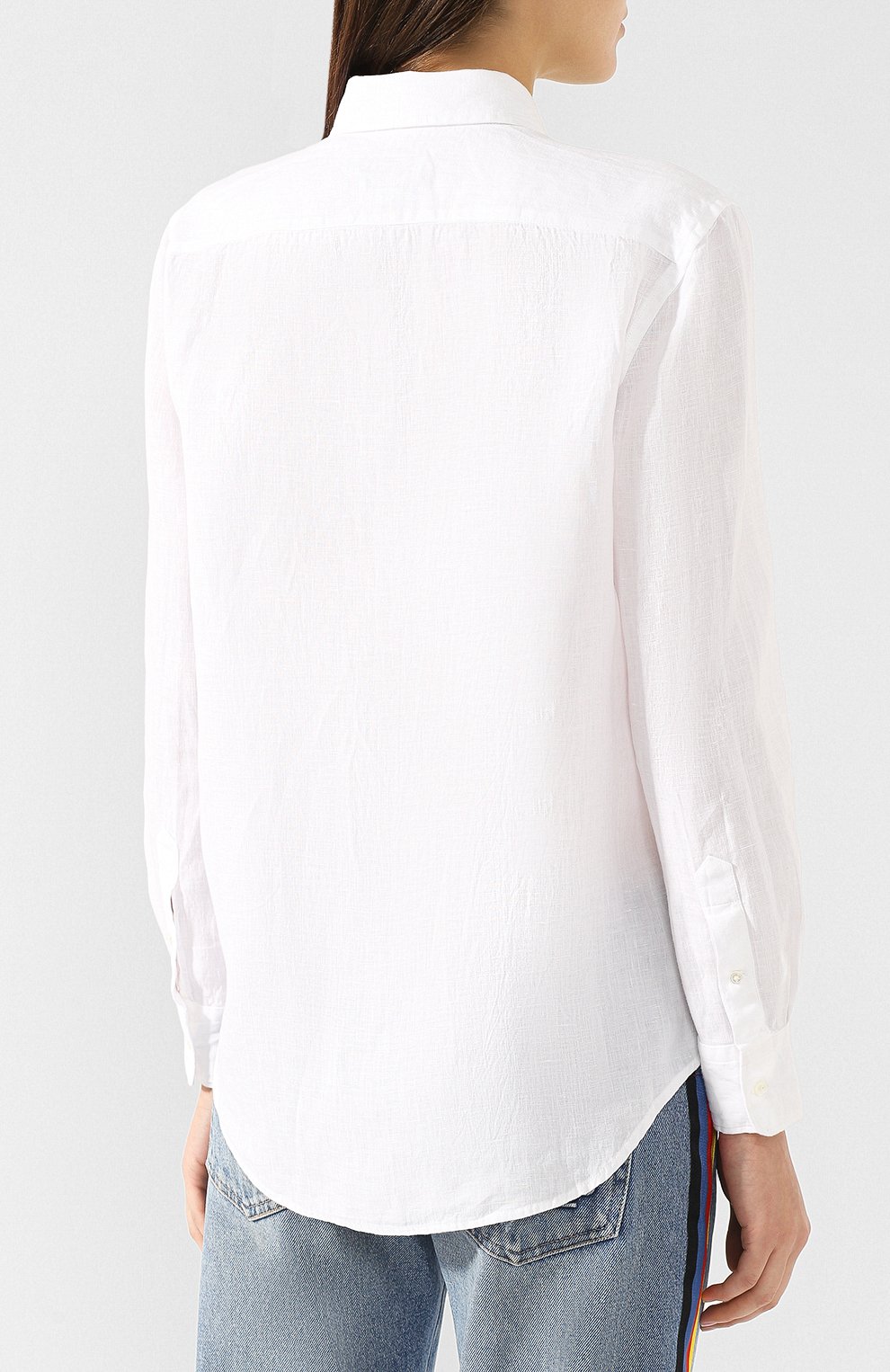 Льняная рубашка POLO RALPH LAUREN белого цвета по цене 11500 руб., арт. 211732641, фото 4 Льняная рубашка POLO RALPH LAUREN, арт. 211732641, фото 4