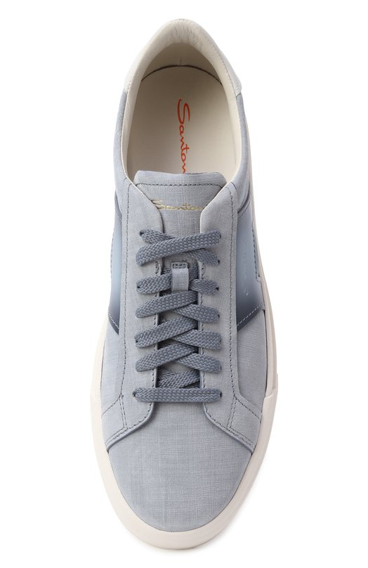 Замшевые кеды Gloria Santoni MBGG21964PNNCFCT Голубой  MBGG21964PNNCFCT Фото 6