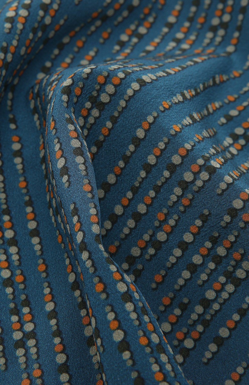 Шелковый платок DOLCE & GABBANA синего цвета по цене 15250 руб., арт. GR412E/G0TFU, фото 2 Шелковый платок DOLCE & GABBANA, арт. GR412E/G0TFU, фото 2