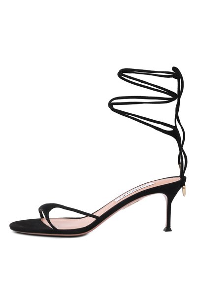 Замшевые босоножки bikini 65 AQUAZZURA, арт. BKNMIDS1-SUE-000, фото 4